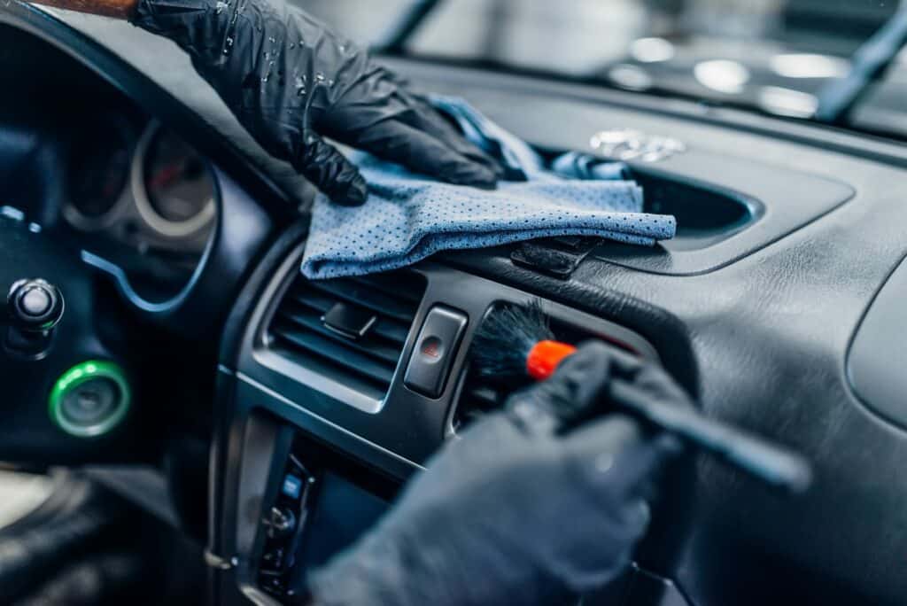 Experienced car detailer providing high-quality interior cleaning services in Swindon